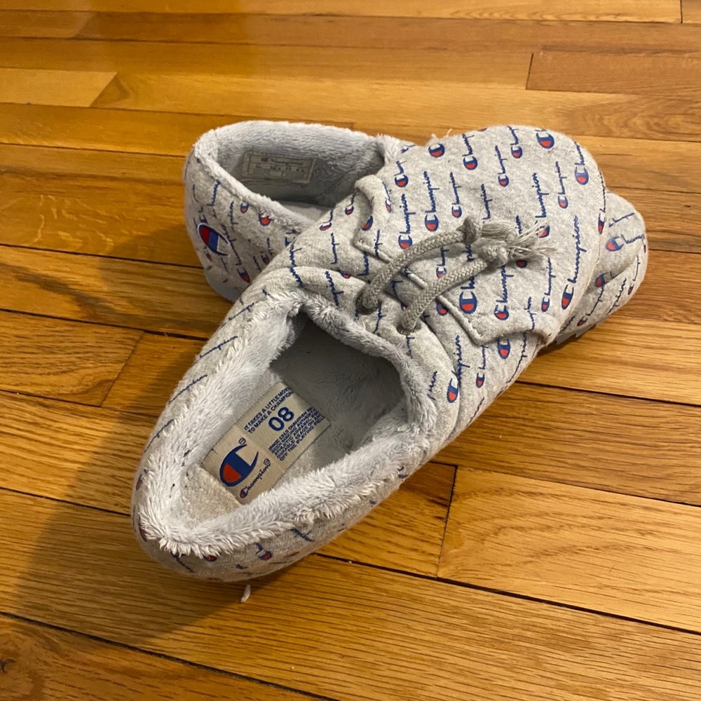 Grey champion slippers!